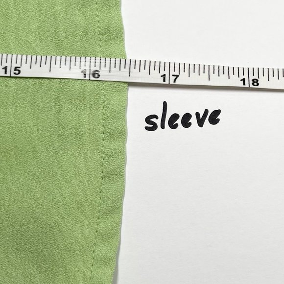 w worthington dress size M 3/4 sleeve green - Picture 6 of 10